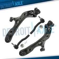 Front Lower Control Arms Outer Tie Rods for Lexus CT200h Toyota Prius Plug-In
