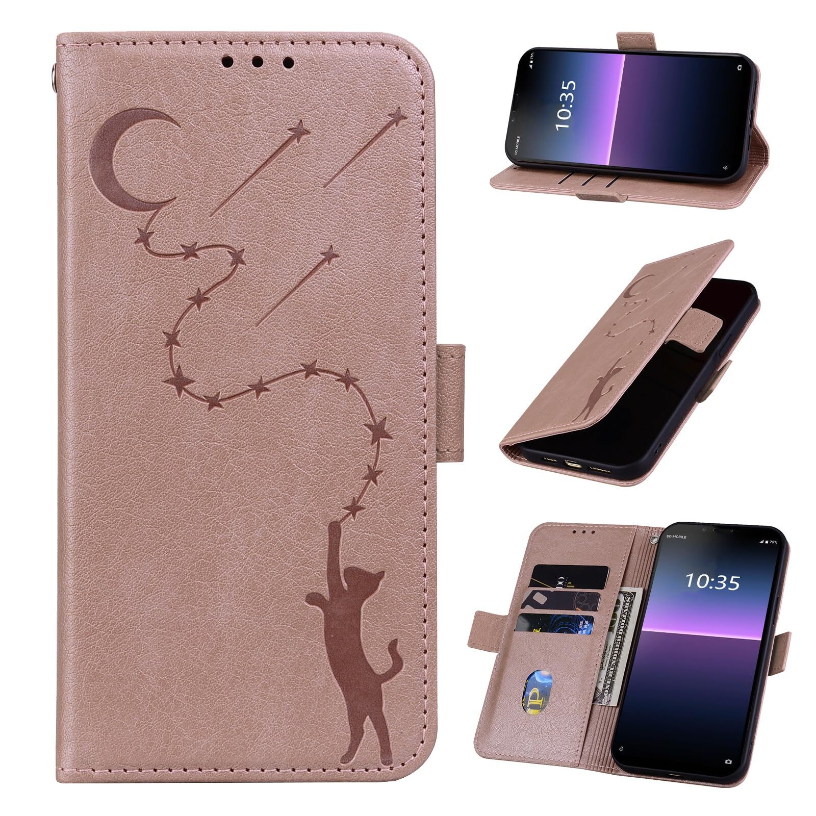 Oppo Reno9 A Case with Wallet Stand, Card Storage, and Protective Design for Oppo 811