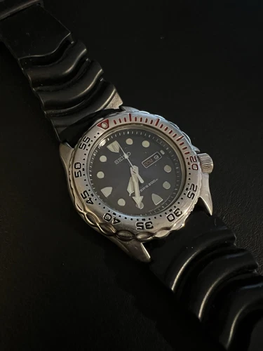Seiko Rare Vintage Scuba Diver's 7N36-6A49 Stainless Men's Watch Preowned
