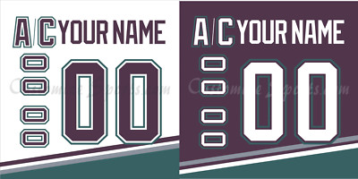 hockey jersey numbers and letters