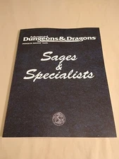 Dungeons and Dragons Reprint of DMGR8 Sages & Specialists 2nd Edition 