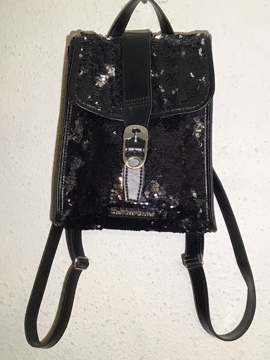 Authentic Dr. Martens designer black & silver Sequin Mini Backpack Dr. Martens Sequin Black Mini Backpack Bag New with Tags! main image 4