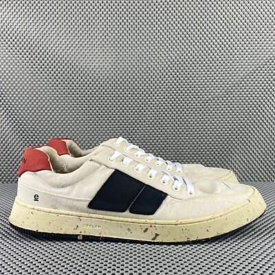 Osklen Ag Canvas Sneakers Mens Size 7.5 Beige Low Top Lace Up