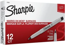 Sharpie Ultra Fine Point Permanent Markers Black 12 Count Pack Of 1