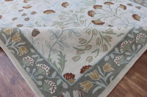 PB Rugs New Handamde Adeline Flower Tufted Woolen Area Rug & Carpet - Picture 2 of 9