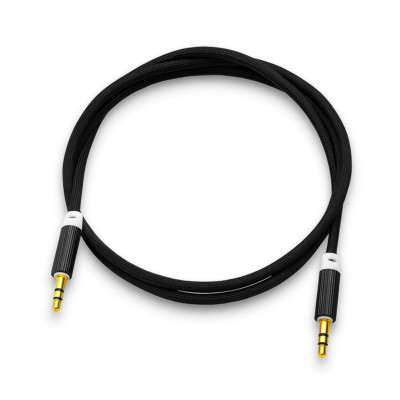 Premium 3.5mm Audio Aux Cable Braided Stereo Male to Male Gold-Plated Connector