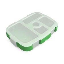 Kids Tray with Transparent Cover Green