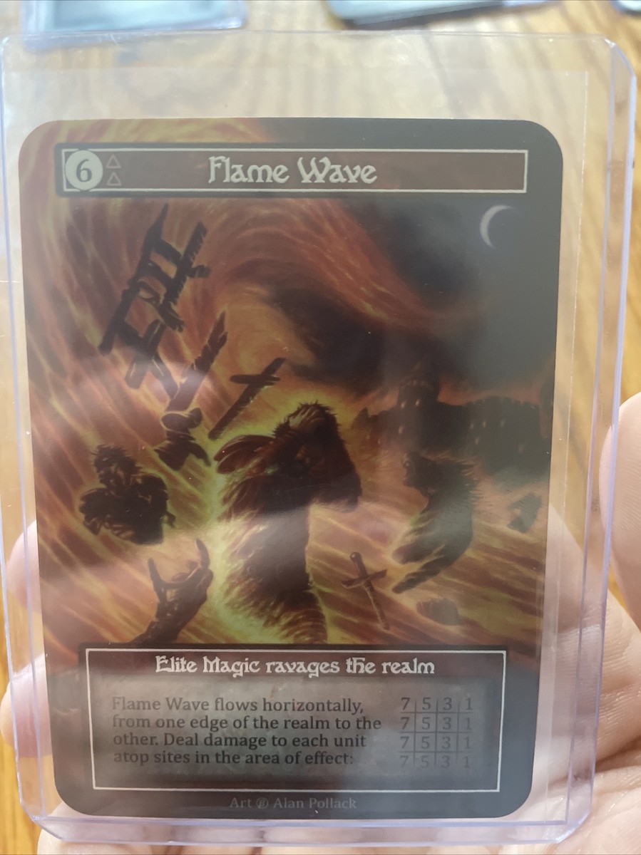 Flame Wave - Sorcery Contested Realm Beta Elite FOIL NM | eBay
