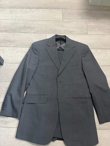 Wilke-Rodriguez 36S 2PC Suit Blazer Men Wool Blend Pants 36S x 29 Black/Gray