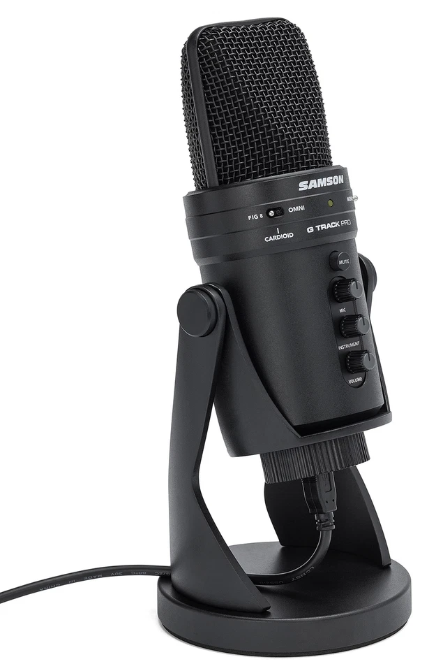 SAMSON G-Track Pro Studio USB Condenser Microphone Mic+Audio Technica Boom Arm - Image 3 of 4