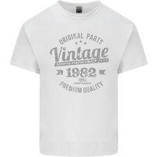 Vintage Year 44th Birthday 1982 Mens Cotton T-Shirt Tee Top