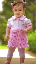 ADORABLE Springtime Sunday Pink Ensemble/Baby/Crochet Pattern INSTRUCTIONS ONLY