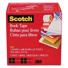 Scotch Book Repair Tape 3" x 15yds 3" Core Clear 8453