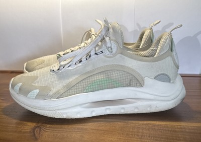 LI-NING Apocalypse Running Shoes Men Low Top White Green US M 10.5