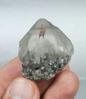 Hematite Included Smoky Quartz Crystal From Skardu Pakistan.