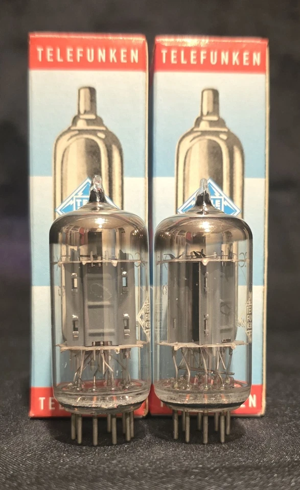 TELEFUNKEN 12AX7 ECC83 ТРУБКА ЛЕГЕНДАРНЫЙ БРИЛЛИАНТ МАРКА ЗАПАДНОЙ ГЕРМАНИИ ПОДОБРАННЫЙ НАБОР - Изображение 3 из 4