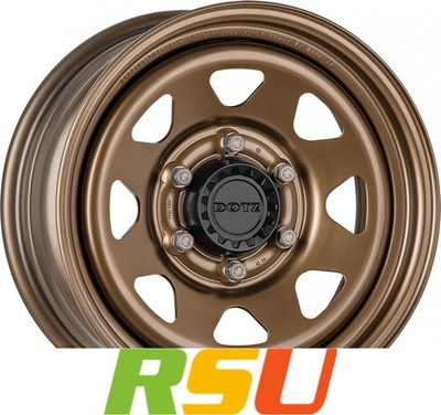 4x Dotz Dakar bronze 7x16'' ET24 LK6 139.7 ML 93 Stahlfelgen 16 Zoll