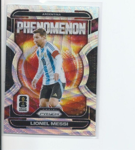 2026 Panini Prizm Fifa World Cup - Phenomenon Lionel Messi #19 Wave Prizm