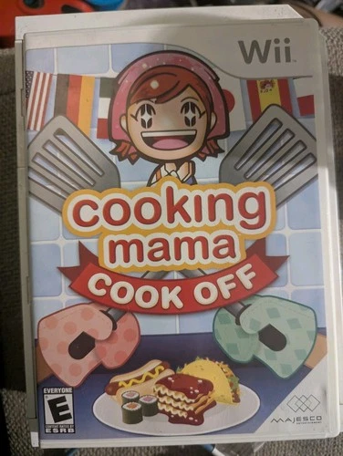 Cooking Mama Cook Off Wii Complete CIB w Box & Manual Tested Working