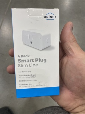 New Uninex SMART 2.4ghz Only WiFi PLUG 4 PACK Alexa Google Outlet App Listing#1