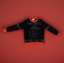 New- With Tags Tipsy Elves Men  s L Santa Light Up Christmas Holiday Sweater