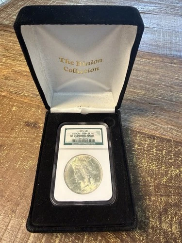 1923 Peace Silver Dollar NGC MS 65 - Binion Collection Hoard - Prestige Single