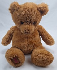 Vintage Macy's Gund Breast Cancer Awareness Bear Plush Stuffed Animal Toy Brown