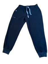 Figs Technical Black Elastic Jogger Scrub Pants Woman  s Size L/P