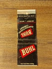 Vtg. BUHL Manufacturing Company, Detroit, Michigan Matchcover (B17)