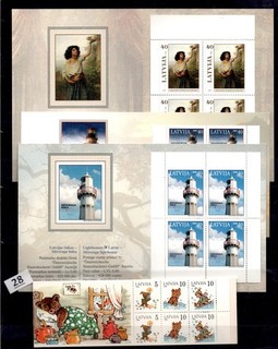 / LATVIA 2005 4 BOOKLETS MNH LIGHTHOUSE PAINTING ART CHILDREN