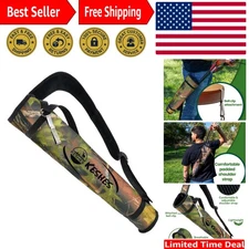 Durable and Comfortable Multi-Use Archery Quiver - Ideal for Longbows & Recurs