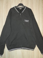 Felpa Vintage Hard Rock Cafe Stockholm Full Zip Uomo XL Nera Ricamata