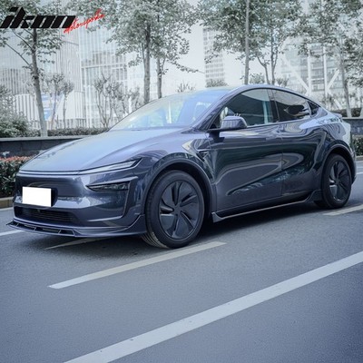 Fits 25-26 Tesla Model Y Juniper Side Fender Trim Gloss Black Vent