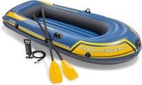 Intex Challenger 2 Schlauchboot Set - Blau/Gelb, 236X114X41Cm