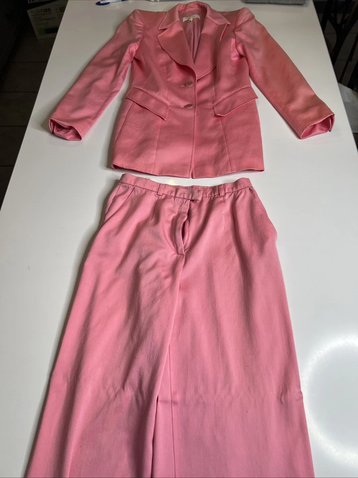 Traje Pantalones Retro Mujer Marca Escada Talla 36 Hecho en Hungría De Colección Lo último Foto 2 de 4