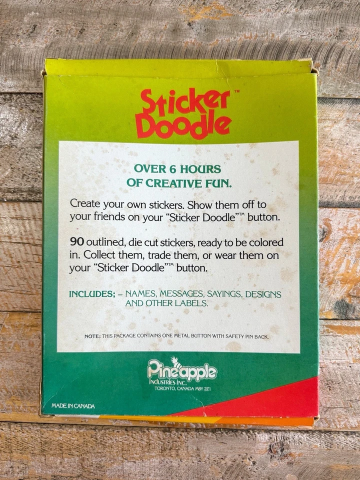 Kit de garabatos de pegatinas Pineapple Inc colorea tus propias hojas de pegatinas de colección LEER Foto 3 de 4