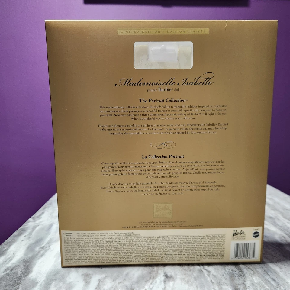 Muñeca Barbie Mademoiselle Isabelle The Portrait Collection Edición Limitada 2002 Foto 3 de 4