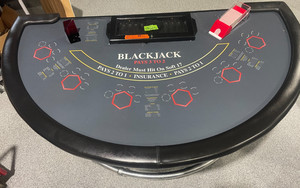 Blackjack Table Wood Laminated Legs BJ-SU-ESC#3