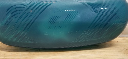 Zenni Blue Plastic Eyeglass Or Sunglass Hardcase Clamshell - Picture 5 of 5