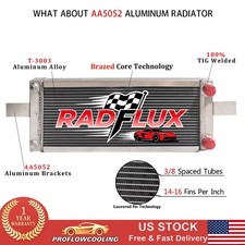 Rh249525 All Aluminum Universal Pocket Tucked Radiator For Honda Civic Crx 2row Rh249525 All Aluminum Universal Pocket Tucked Radiator For Honda Civic Crx 2row