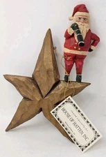 RARE Santa on Star Figurine - Christmas Messengers House Of Hatten By Rawson