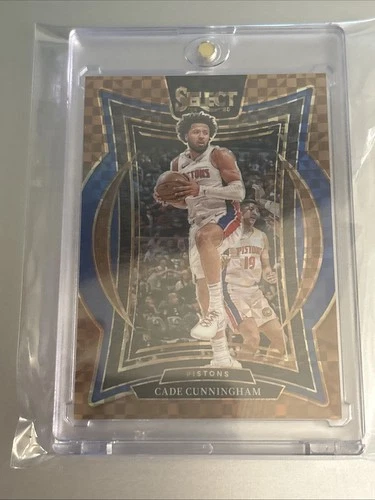 2024-25 Panini Select - Concourse Cade Cunningham #65 Bronze Checker Prizm /49