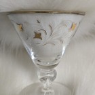 2 Libbey Royal Fern Tulip Gold Trim Dessert Cocktail Drink Glasses Vintage MCN — photo 7