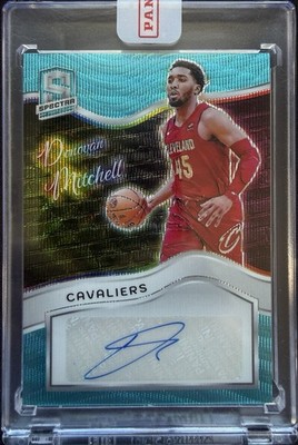 2023-24 Panini Spectra - Donovan Mitchell - Colorgraphs Blue Wave Auto FOTL 4/20