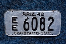 1948 ARIZONA License Plate