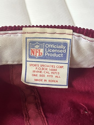 RARE Vintage NFL Licensed Phoenix Cardinals Corduroy Snapback Hat NFL - Picture 5 of 5