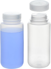 16.9oz/500ml Plastic Bottles with Caps - Wide Mouth Leak-proof Storage Bottles,