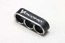 Yokomo 12 Gauge Aluminum Wire Guide w/3 Holes (Black) [ZC-WGB3]