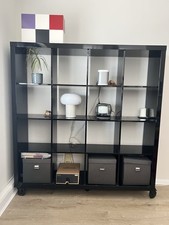 Habitat Magna Bookcase/ Display Unit, Black Gloss