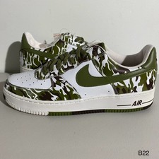 Talla 12.5 - Zapatillas Nike Air Force 1 Camuflaje Verde Palma 306353-131 Envío Rápido